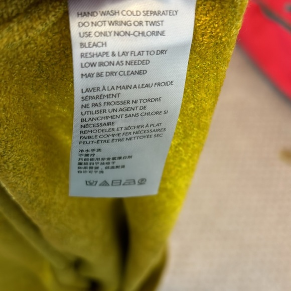 Urban Outfitters Chartreuse Terry Cloth Shortsleeve Button Up Top Medium - Picture 7 of 8